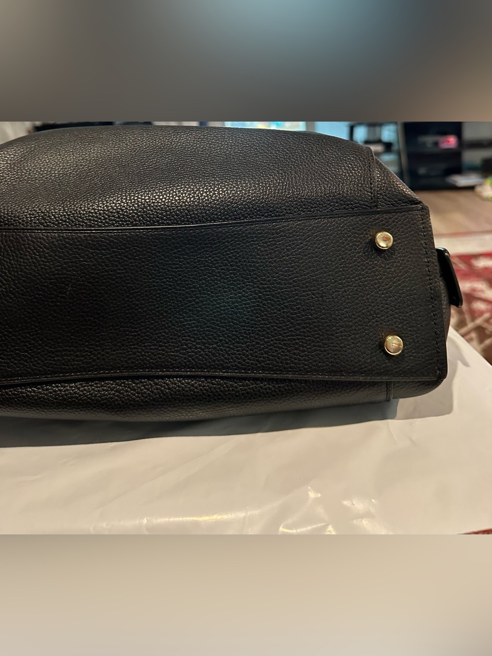 Coach Black Leather Hobo Bag with Gold Hardware - Women - Picture 5 of 14